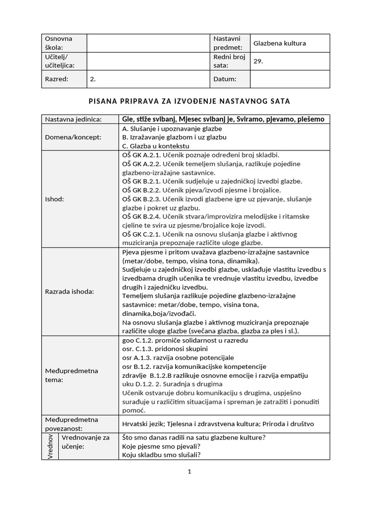 032 - Gle stize svibanj Mjesec svibanj je Pjevamo sviramo i plesemo | PDF