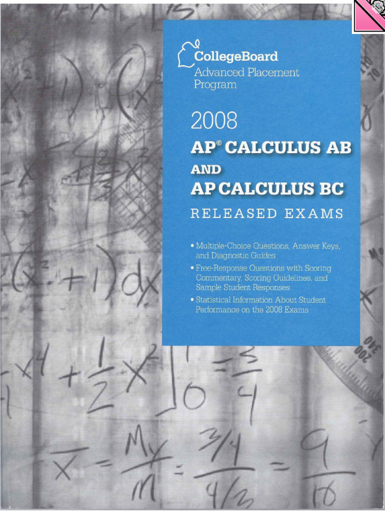 AP Calculus AB 2008 FULL PAPER | PDF