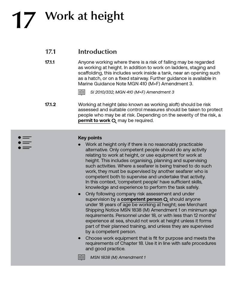 Mca Coswp 2025 V3-17 Work Aloft | PDF | Ladder | Radar