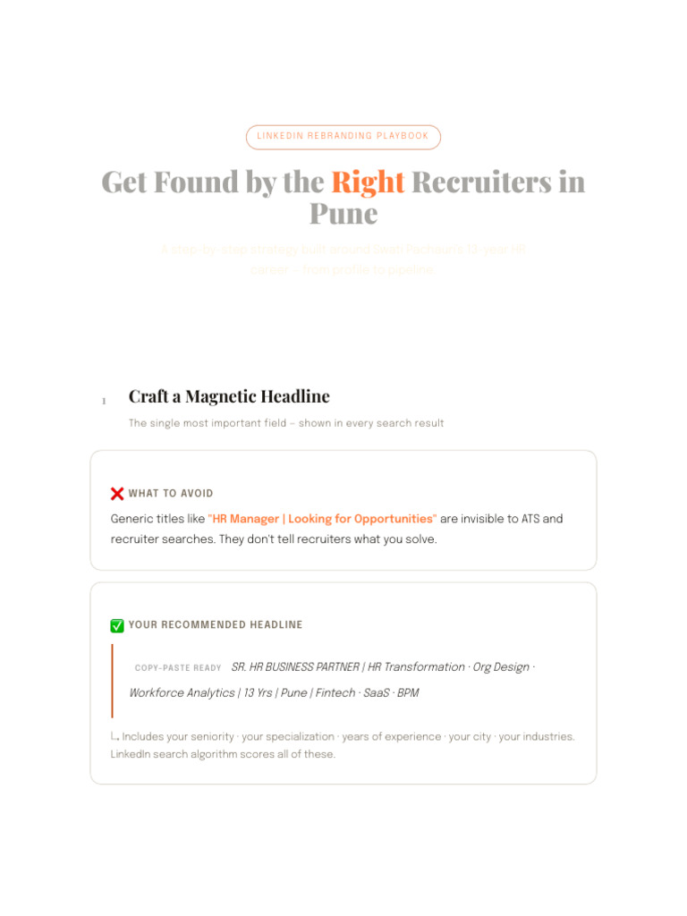 Linkedin Rebranding Playbook | PDF | Analytics | Recruitment