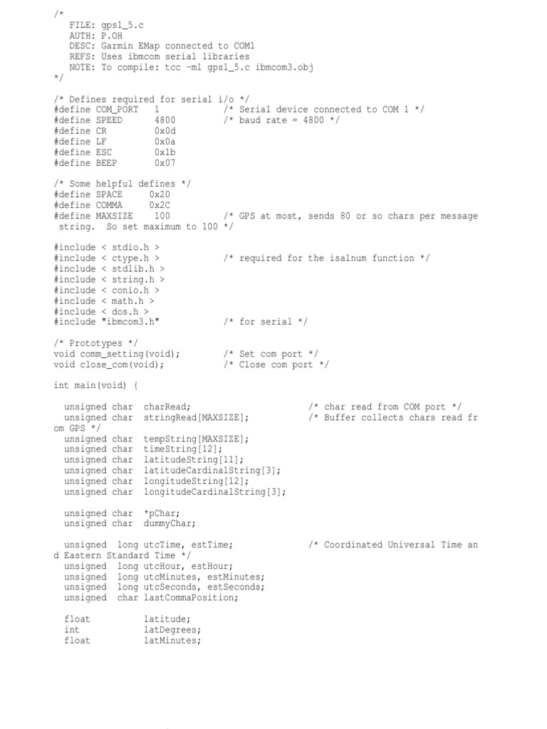 GPS Data Logger for Microcontrollers | PDF | Computing | Computer ...