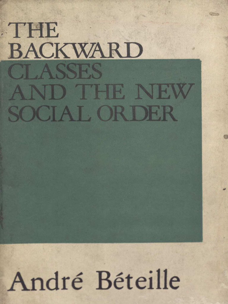 The Backward Classes and the New Social Order | PDF