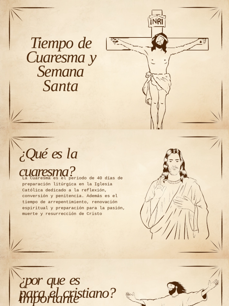 Tiempo de Cuaresmaa y Semana Santa | PDF