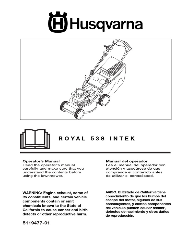 Royal 53s Intek | PDF | Lawn Mower | Waste Management