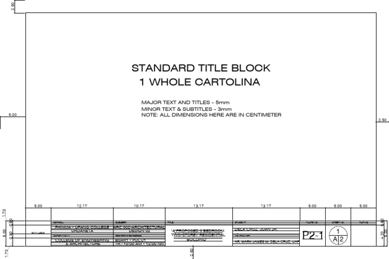 Standard Title Block 1 Whole Cartolina | PDF