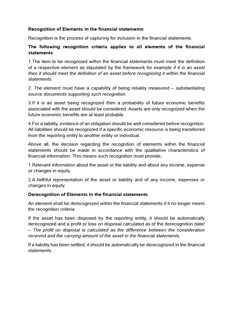 The Conceptual Framework Completed | PDF | Historical Cost | Fair Value