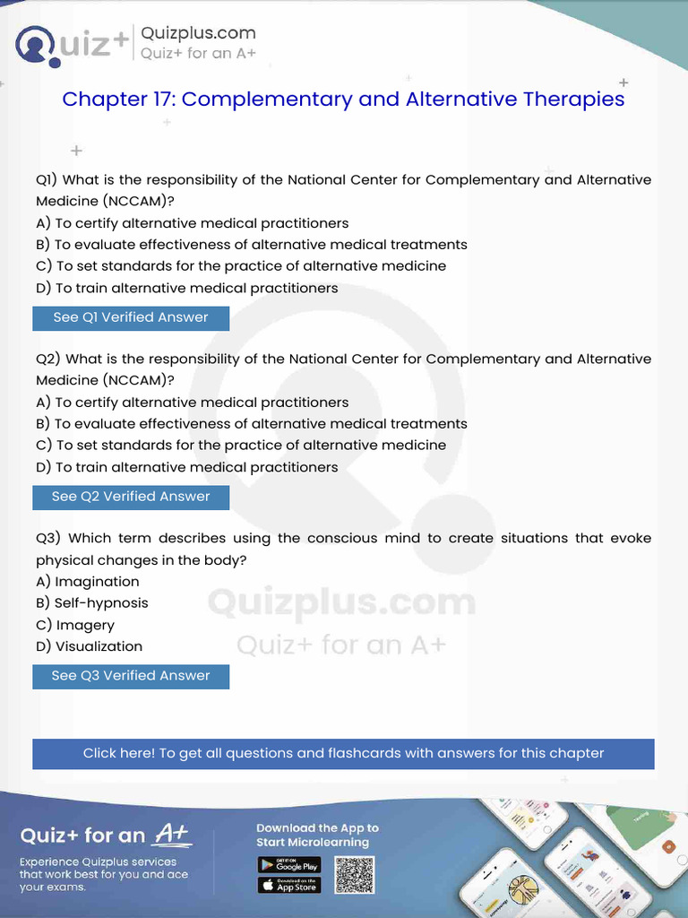 What is the Responsibility of the National Center for Complementary and ...