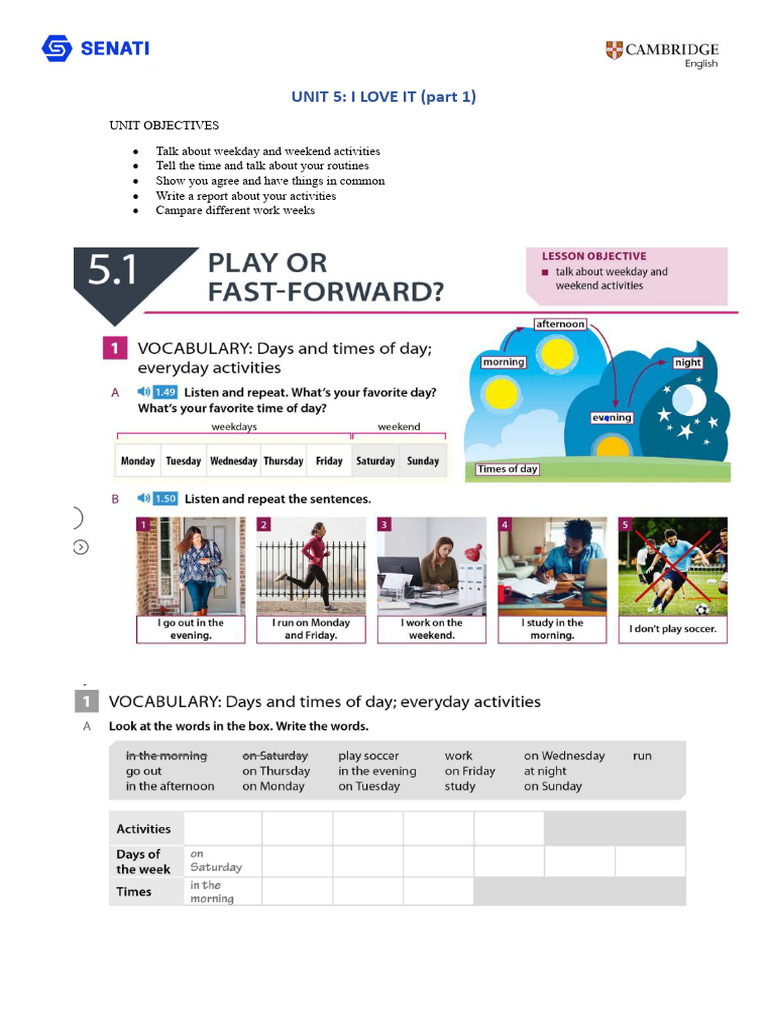 UNIT 5 Worksheet Part 1 | PDF