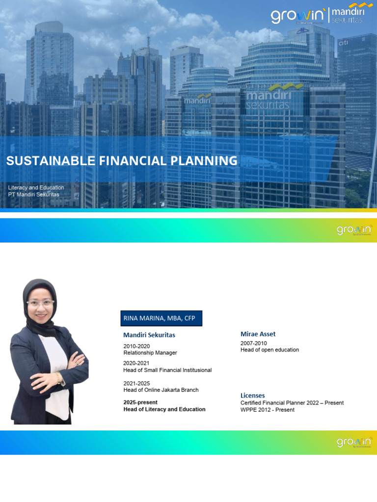 Sustainable Financial Planning - BPS 15 Apr 2026 | PDF