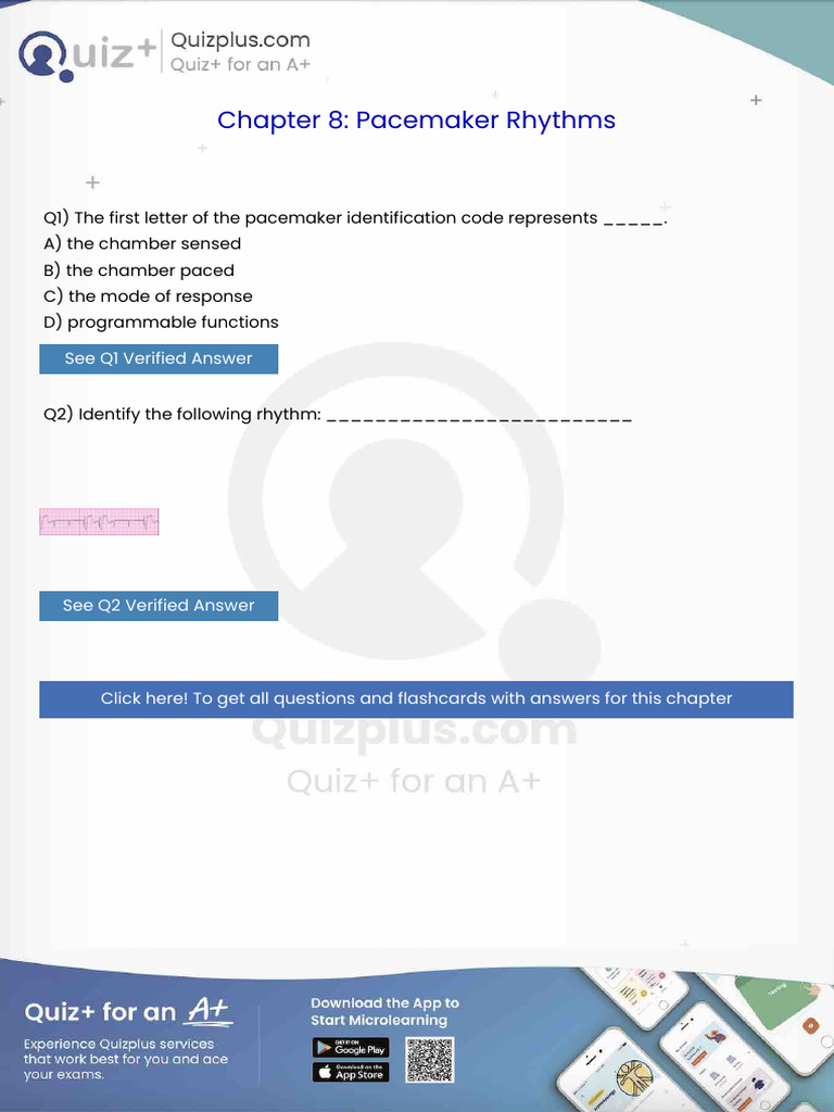 The First Letter of The Pacemaker Identification Code Represents | PDF ...