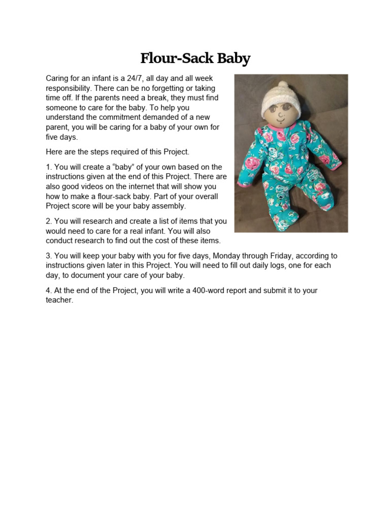 FlourSackBabyChildDevelopU3L3 | PDF | Infants
