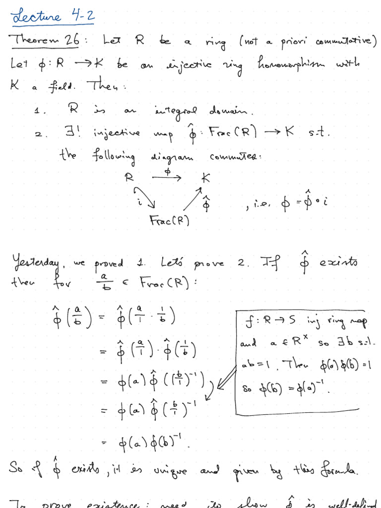 Lecture-4-2 | PDF | Ring (Mathematics) | Algebraic Structures