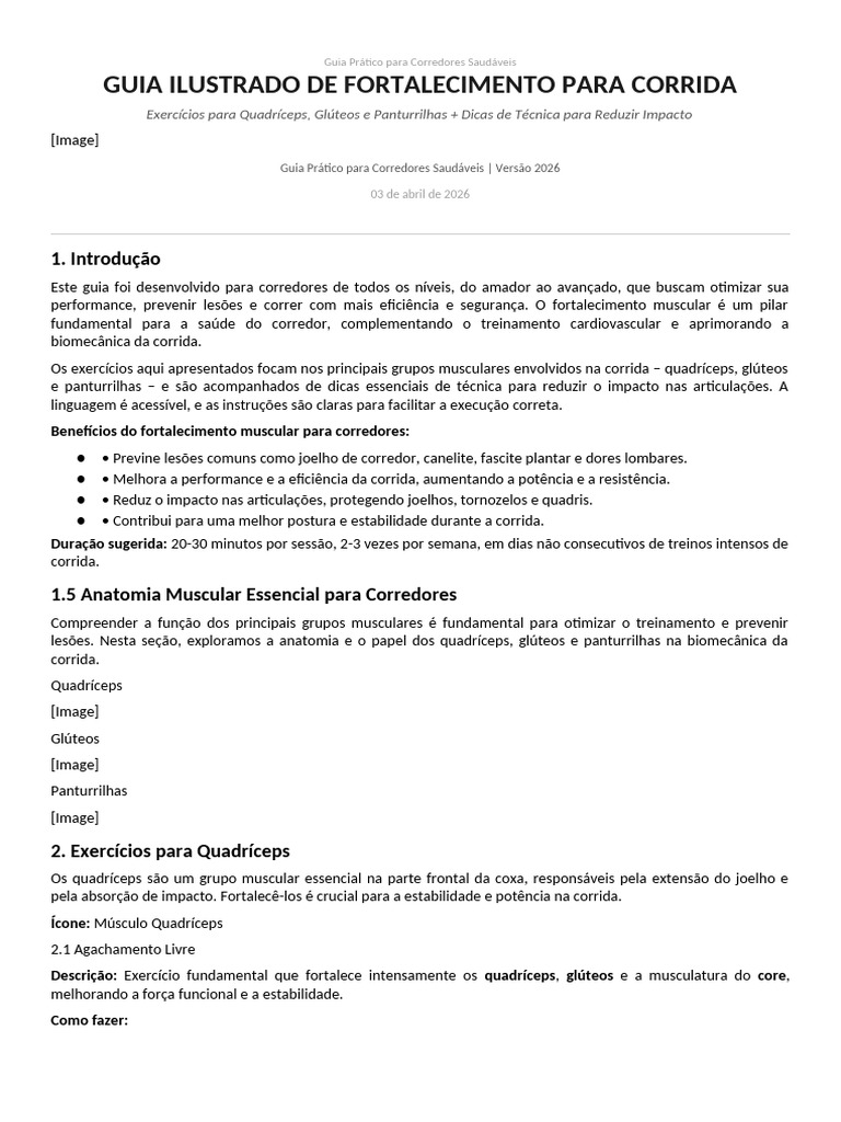 Guia Prático para Corredores Saudáveis | PDF | Joelho | Músculo