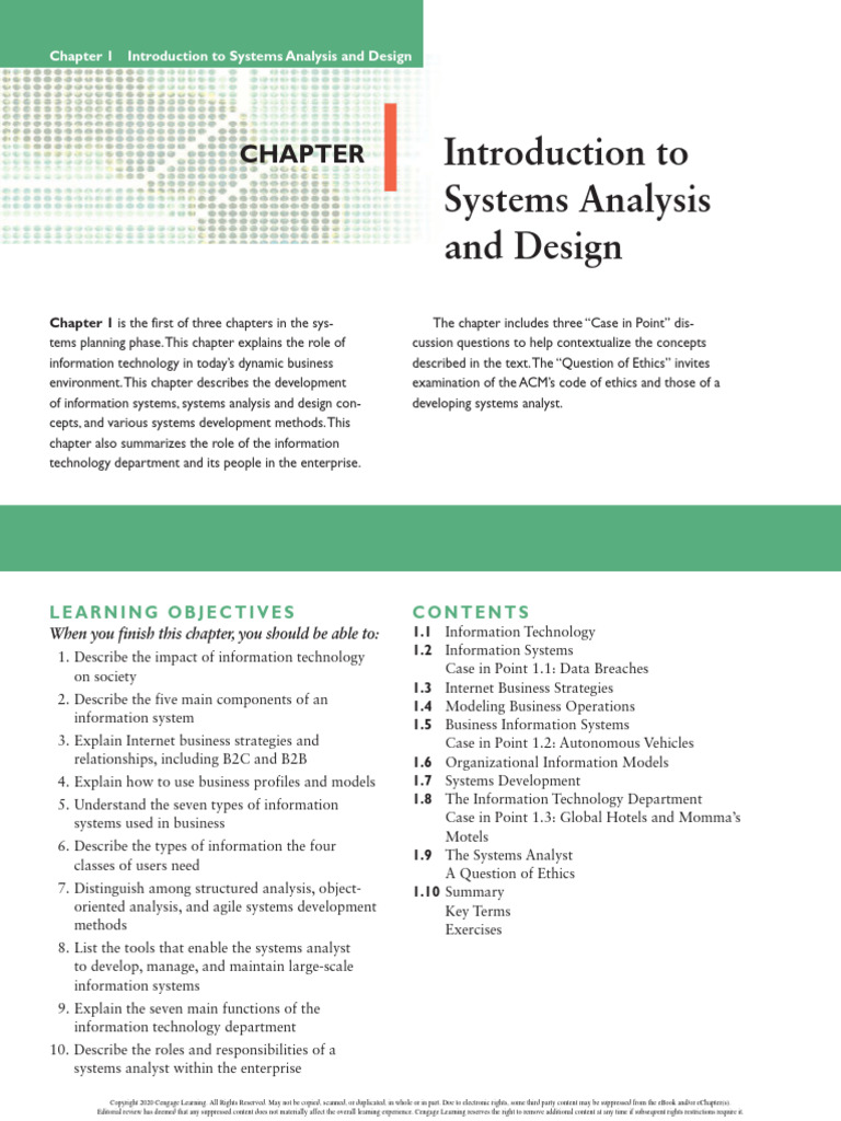Ch01 Introduction to Systems Analysis and Design | PDF | E Commerce ...