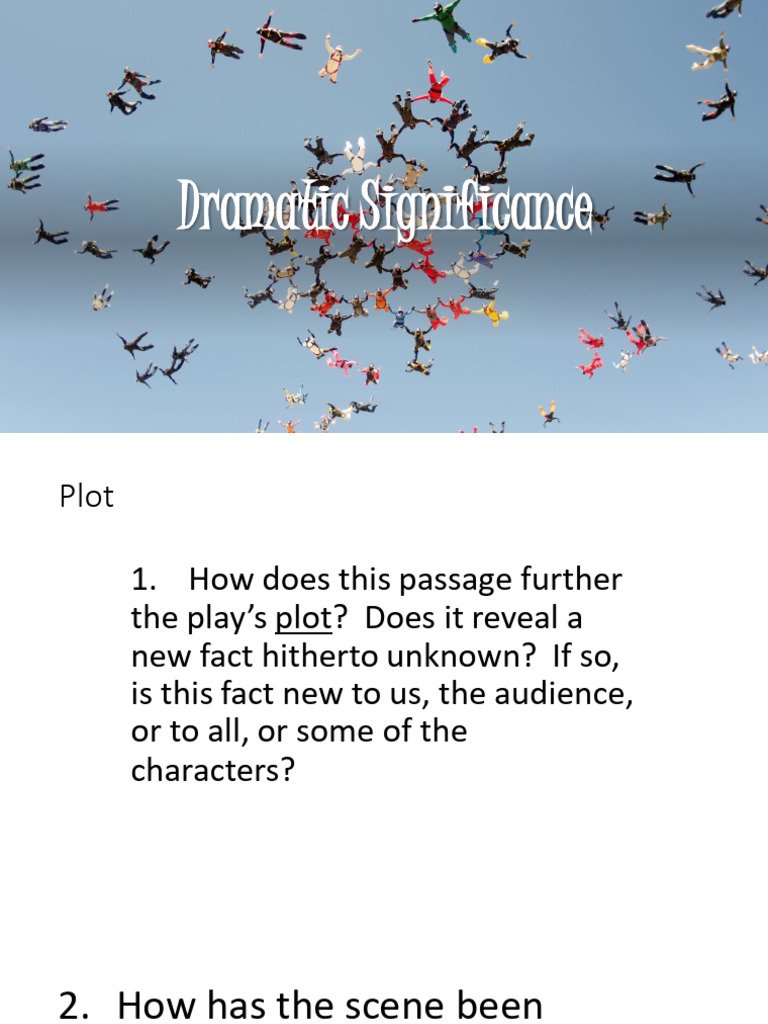 Dramatic Significance | PDF
