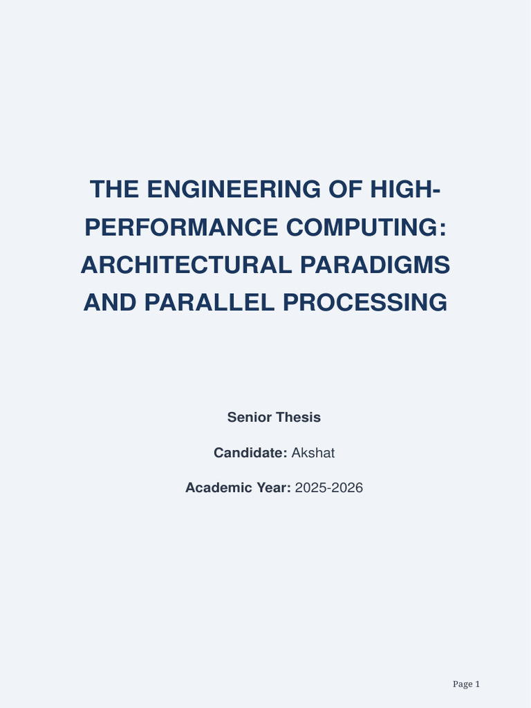 High_Performance_Computing_Advanced_Thesis | PDF | Cpu Cache ...
