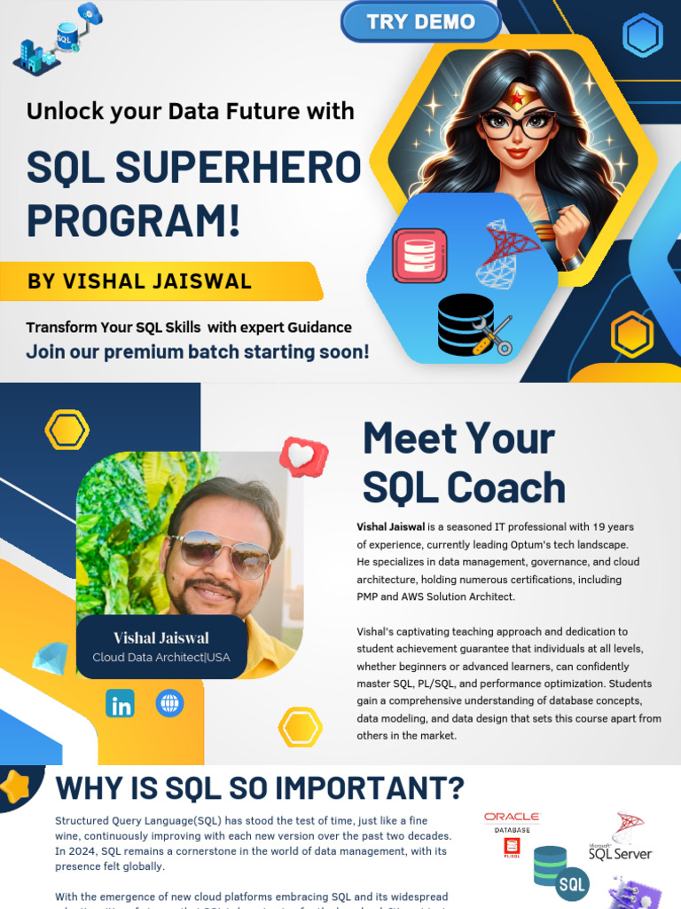 SQL Superhero Brochure Final | PDF | Sql | Databases