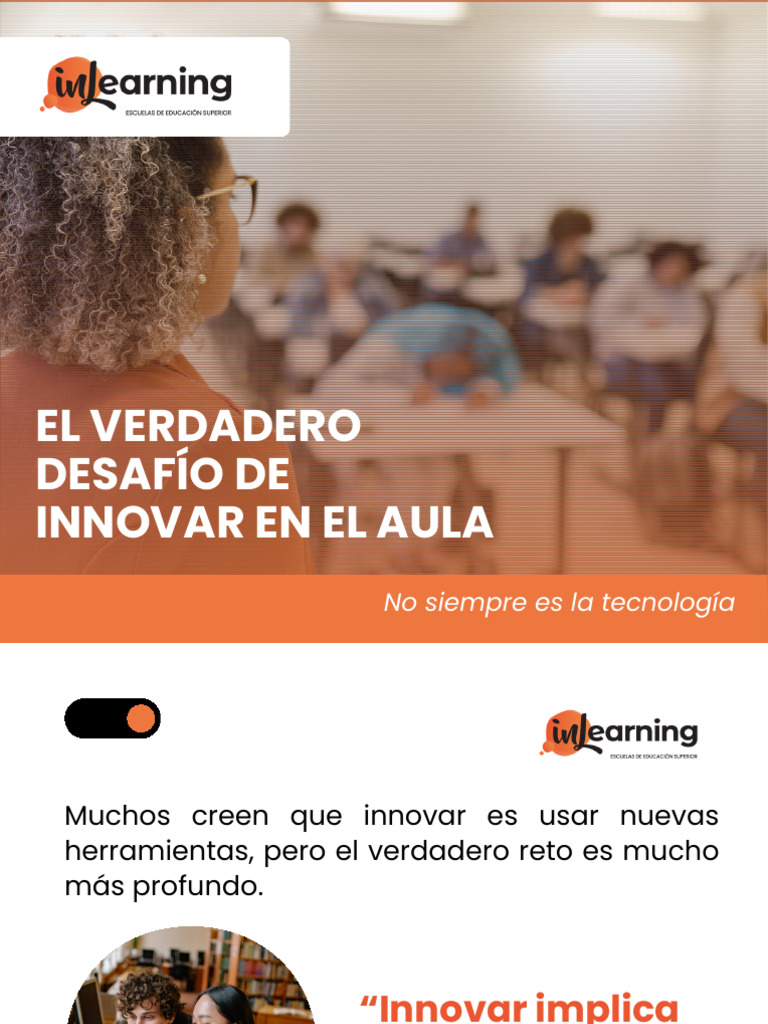 El Verdadero Desafío de Innovar en El Aula | PDF