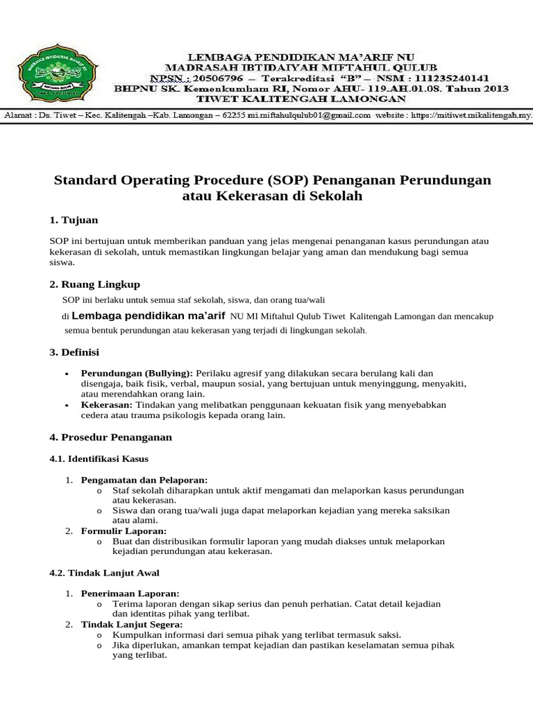 12. 2. DOKUME SOP 1 | PDF
