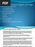 Various Type of Steam Traps