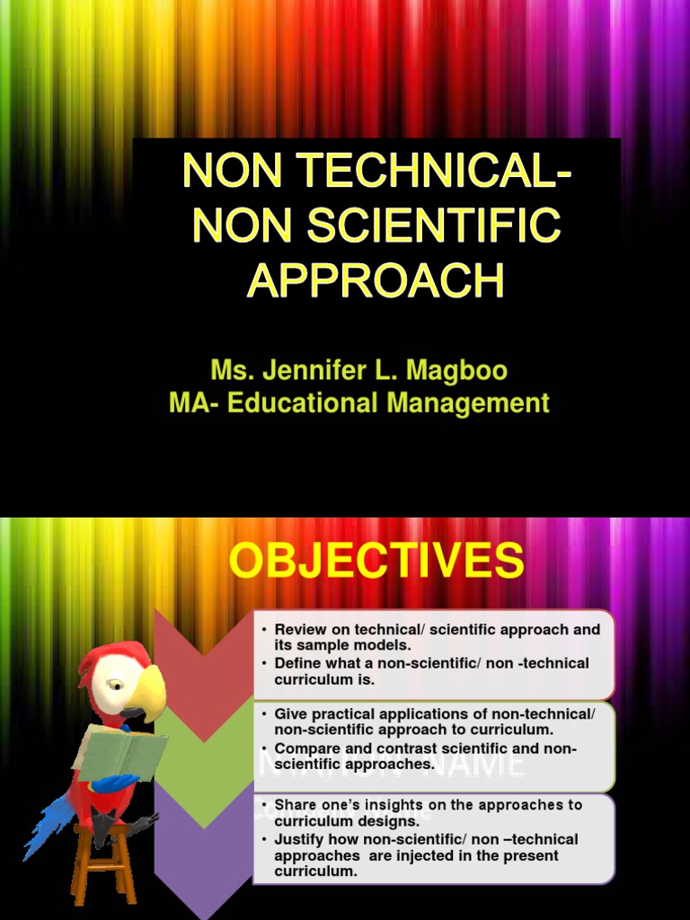 Curriculum Approaches: Technical vs Non-Technical | PDF | Curriculum ...