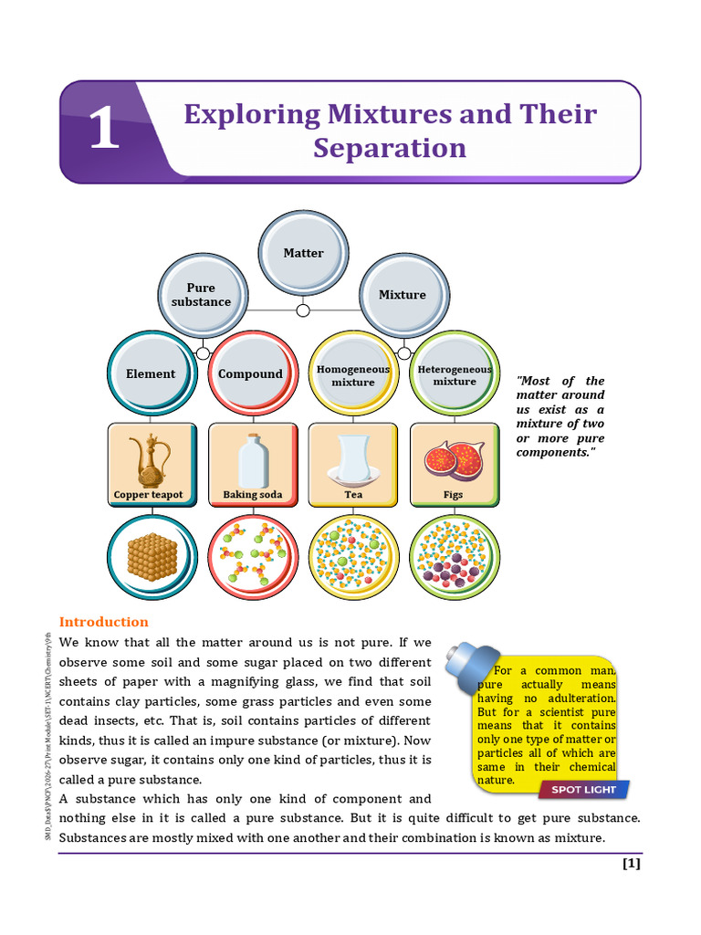 Exploring Mixtures and Their Separation | PDF | Mixture | Solubility