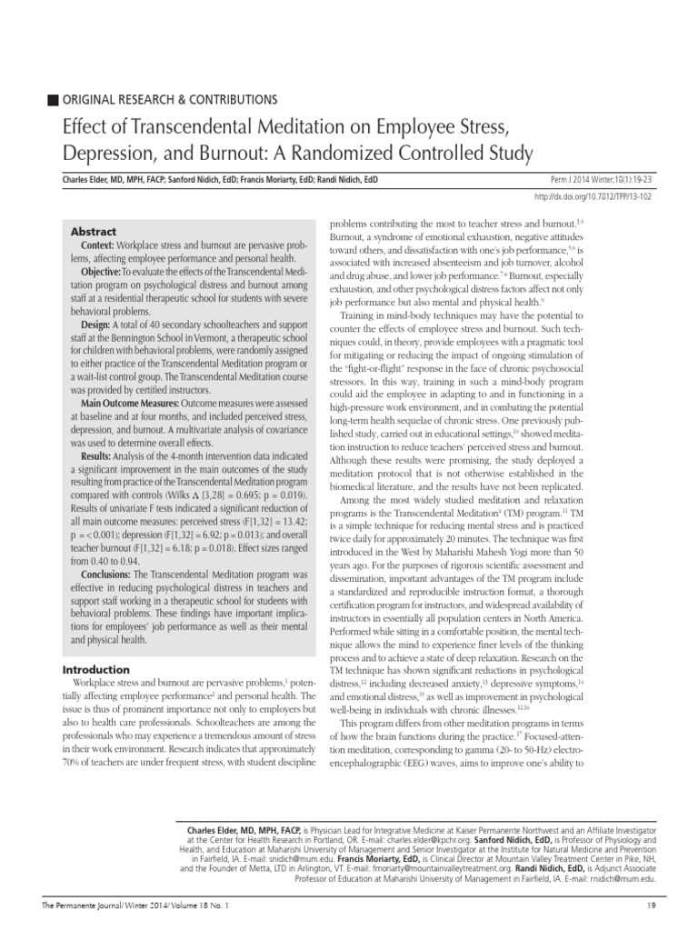 permj18_1p0019 | PDF | Occupational Burnout | Stress (Biology)