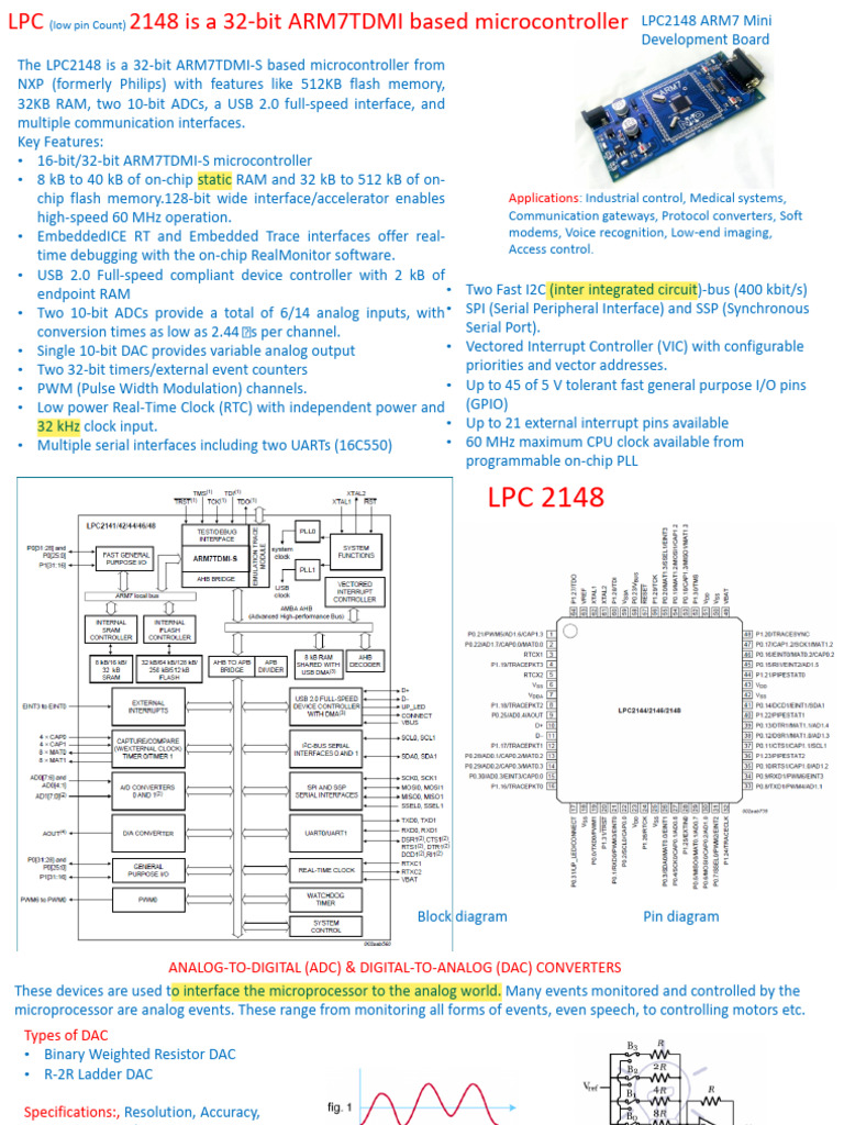 04_LPC | PDF | Analog To Digital Converter | Microcontroller