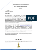 Invitación IX  ENCUENTRO INTERNACIONAL  MULTIDISCIPLINARIO  DE INVESTIGACION