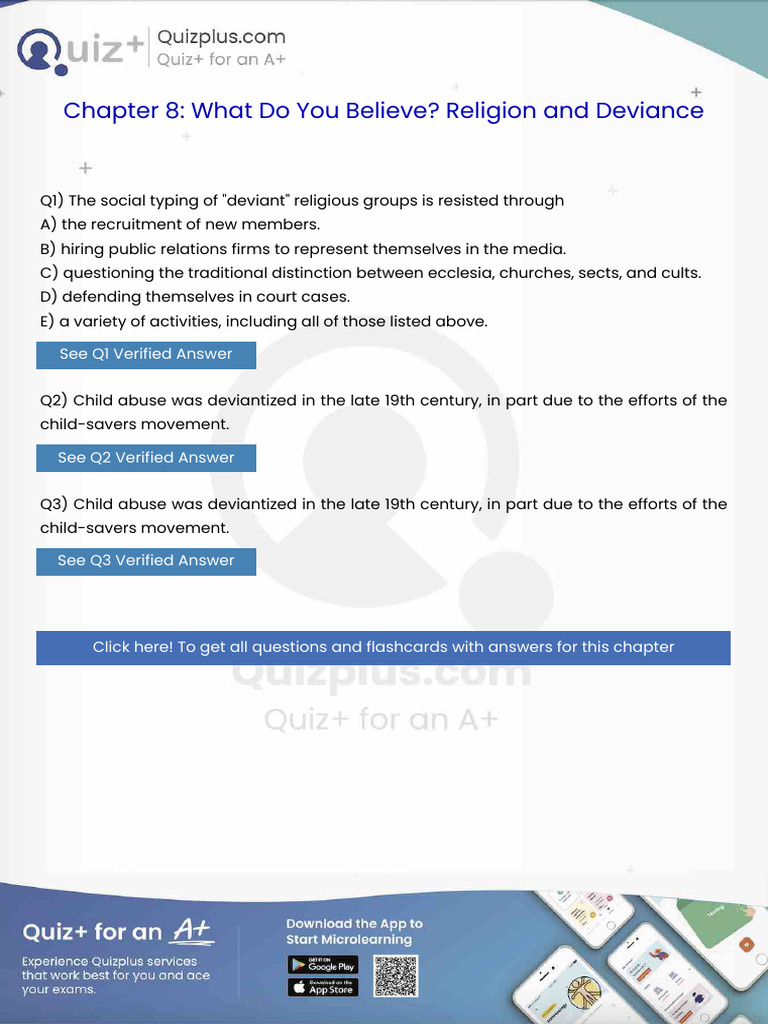 The Social Typing of Deviant Religious Groups is Resisted Through | PDF ...