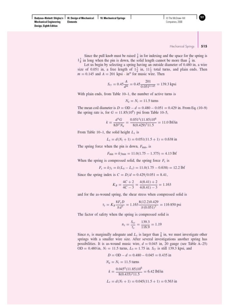 Mechanical Springs - 10-2 | PDF | Fatigue (Material) | Continuum Mechanics