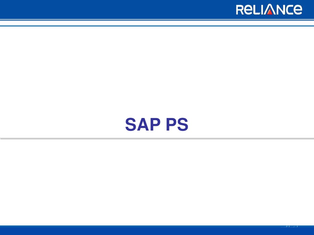 SAP PS Project Management Overview | PDF