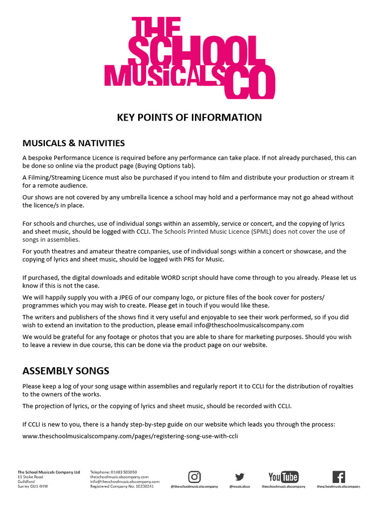 Key Points of Information | PDF