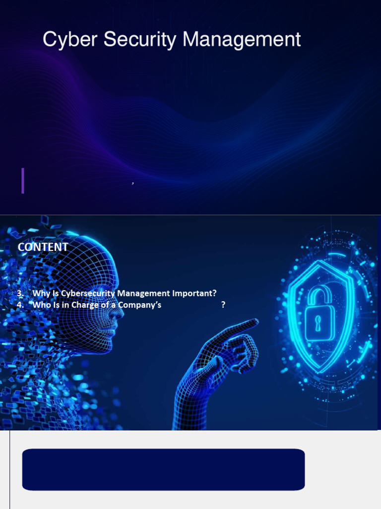 Cyber Security Management | PDF | Security | Computer Security