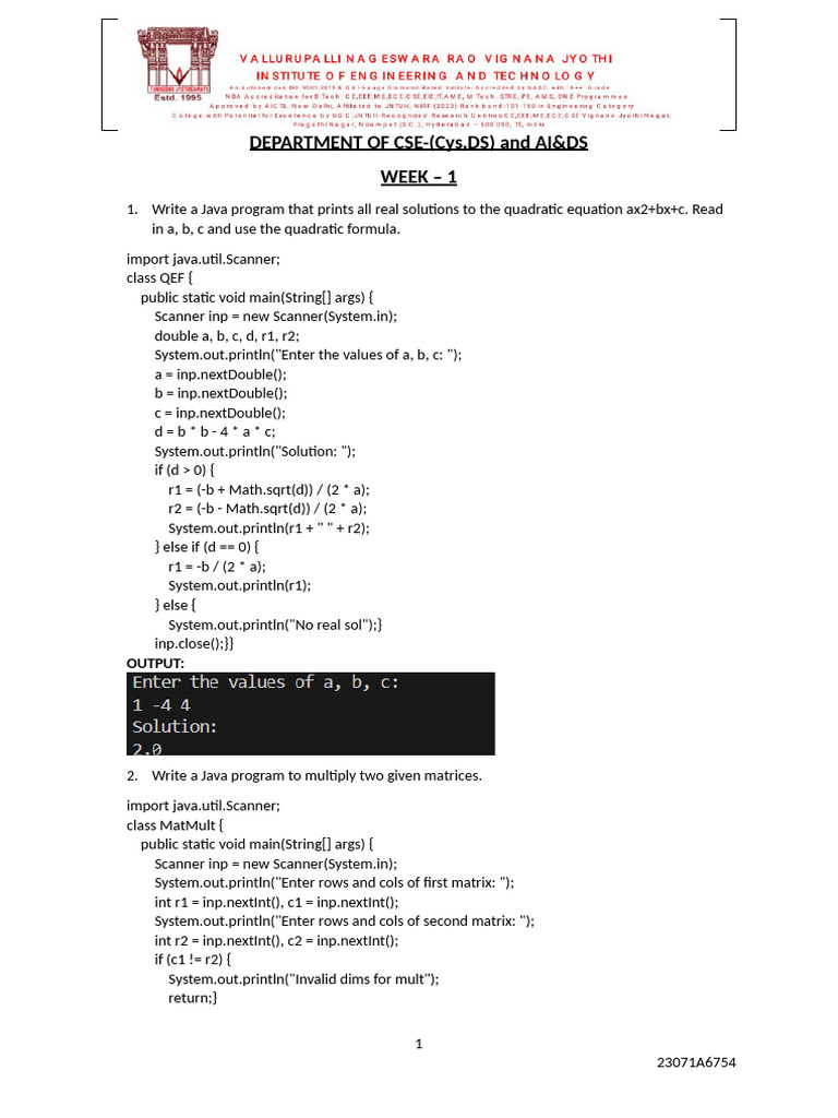 1 To 12 Weeks | PDF | Computer Programming | Computing