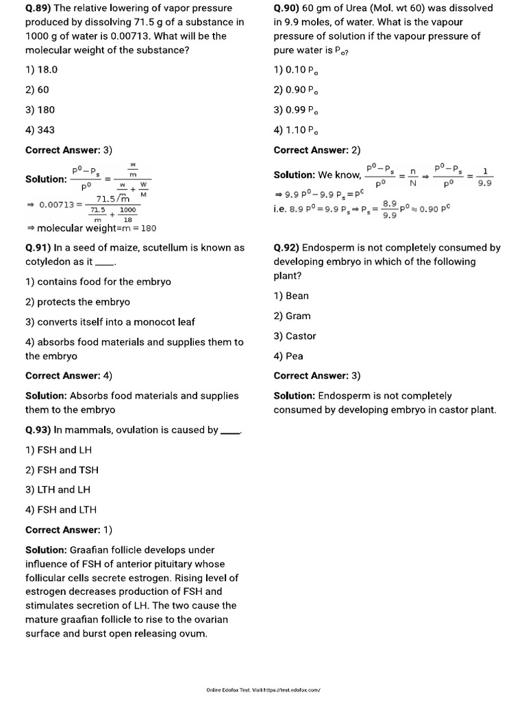 Neet April Bio | PDF