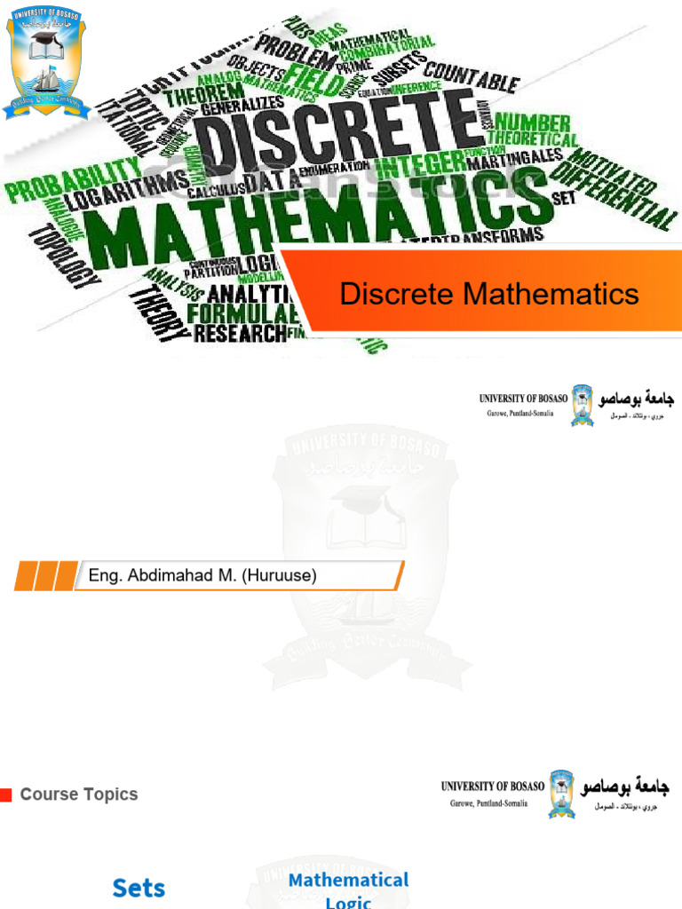 Discrete Mathtematics Introduction | PDF | Discrete Mathematics | Set ...