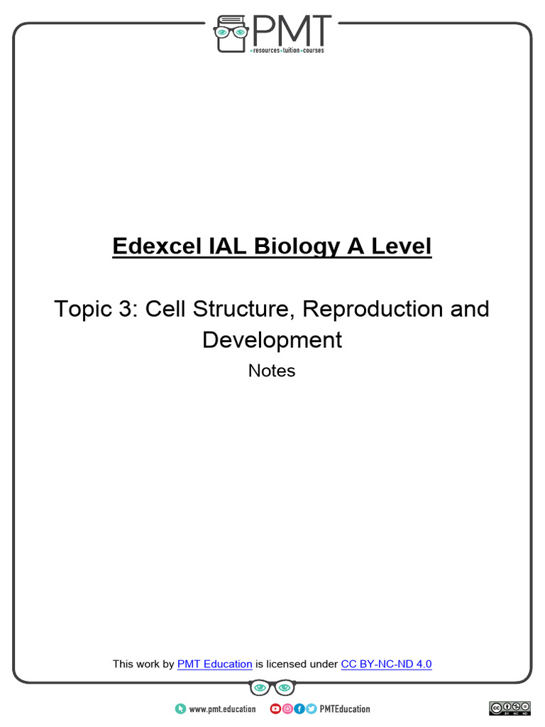 3. Cell Structure, Reproduction and Development | PDF | Meiosis | Mitosis