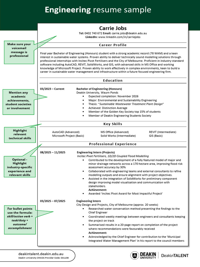 Engineering Resume 2020 | PDF | Business