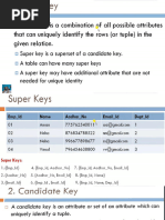 Database Keys Explained: PK, FK, CK, SK | PDF | Data | Data Model