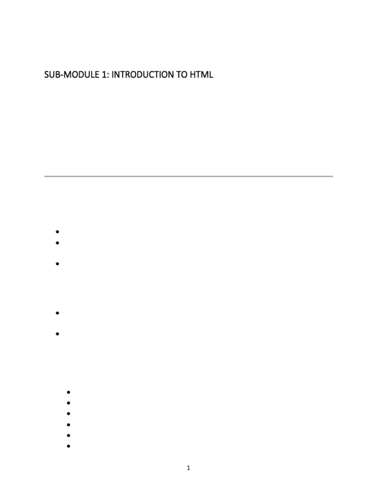 NCIT 121 BASIC HTML WEB PROGRAMMING | PDF | Html Element | Html