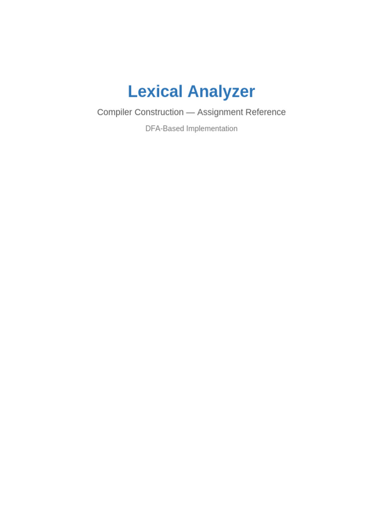 lexical_analyzer_notes | PDF | Computer Programming | Software Engineering