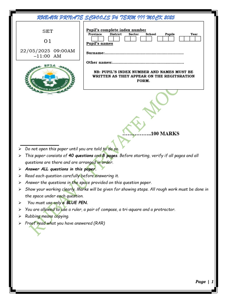 RPSs SET MOCK0001_034440 | PDF | Artery | Flowers