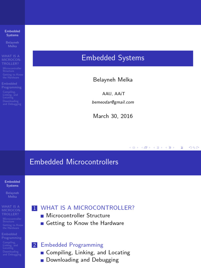 Chapter 2 Embedded Microcontrollers 1 | PDF | Microcontroller ...