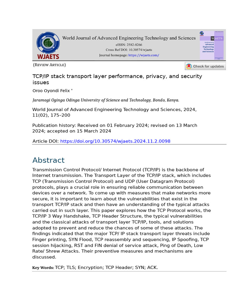 2222 | PDF | Transmission Control Protocol | Network Congestion