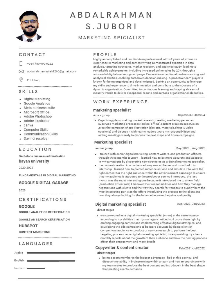 My Cv Updated | PDF | Marketing | Brand