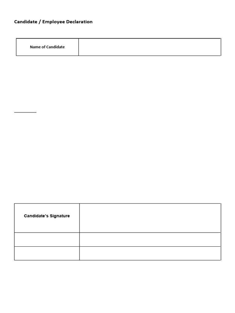 Employee Declaration - Microsoft EPS | PDF