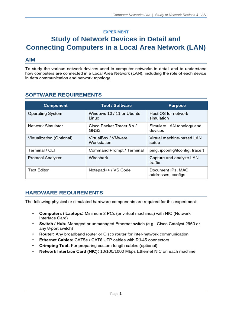 Network Devices Lan | PDF | Computer Network | Network Switch