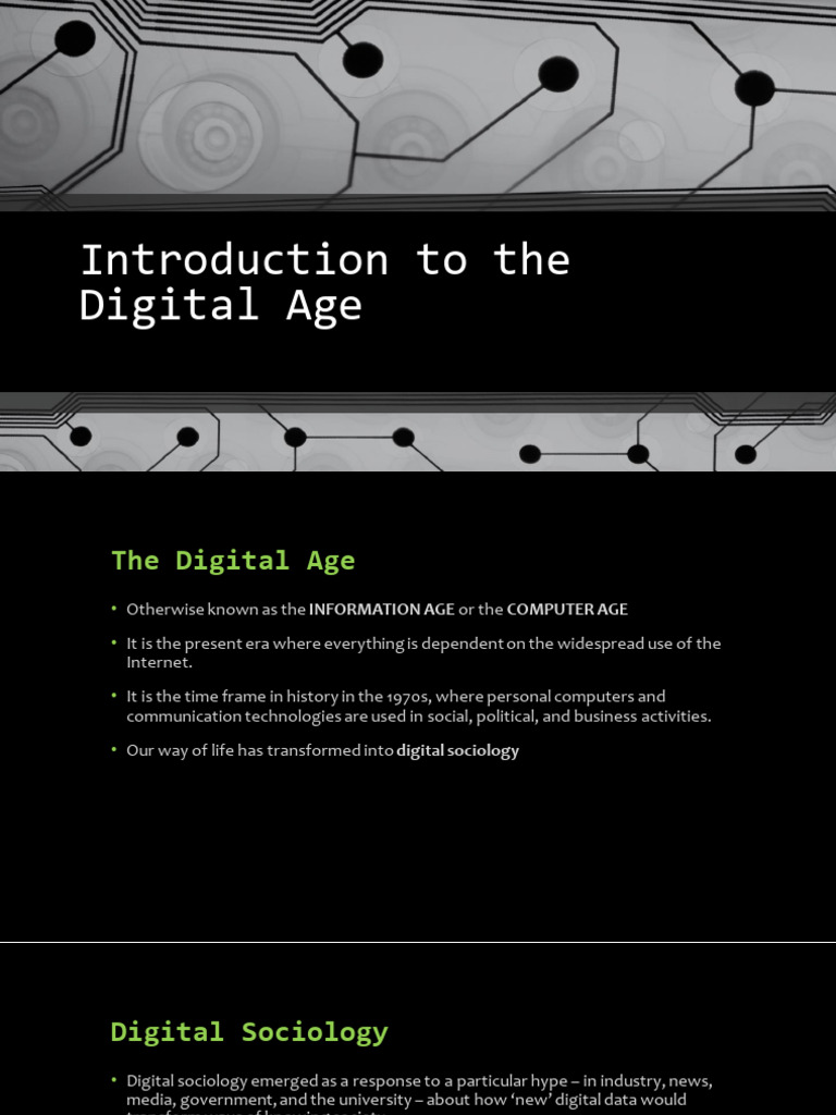 Introduction To The Digital Age | PDF | Internet | Artificial Intelligence