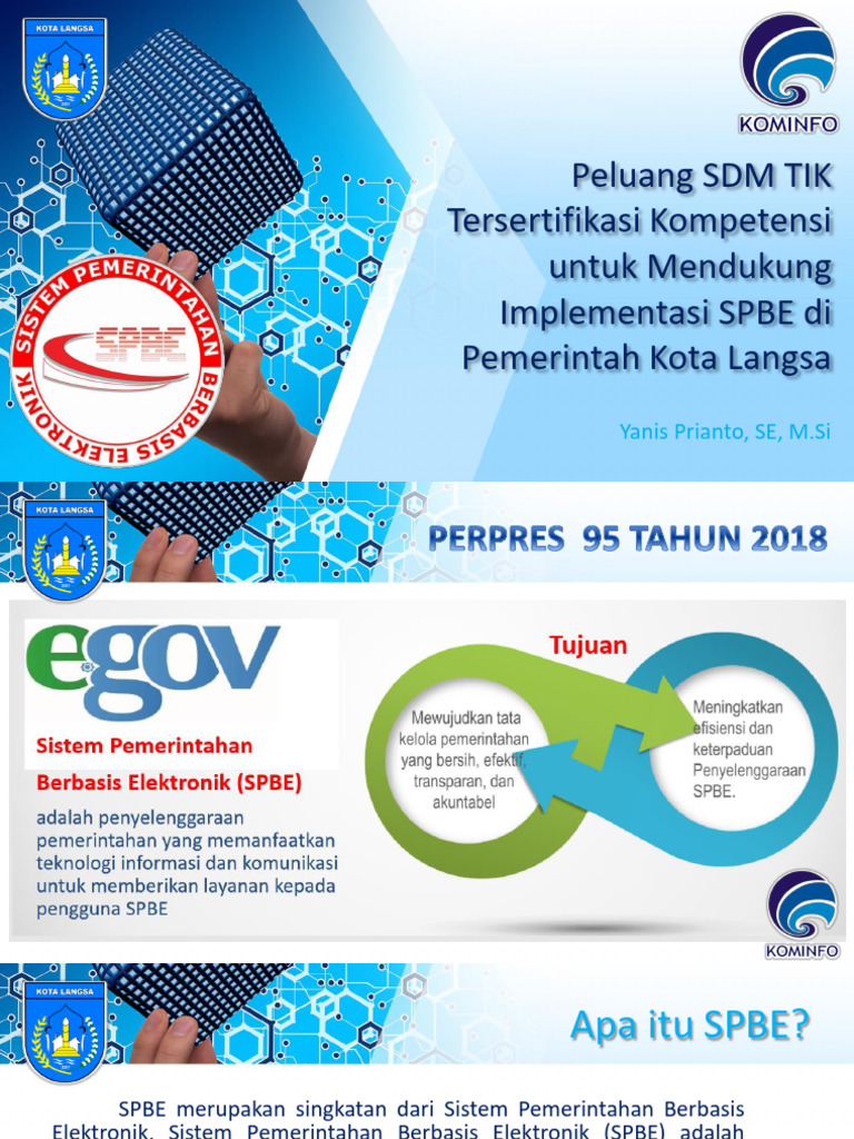 Peran Sdm Tik Di Spbe | PDF